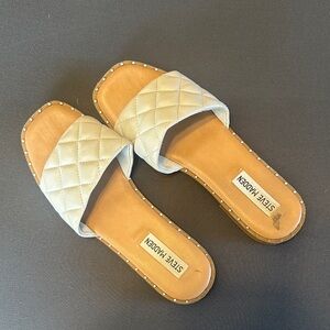 Steve Madden Quilted Slide Sandals